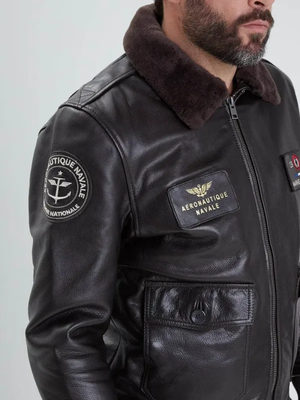 Blouson cuir aeronautique Daytona 73 10