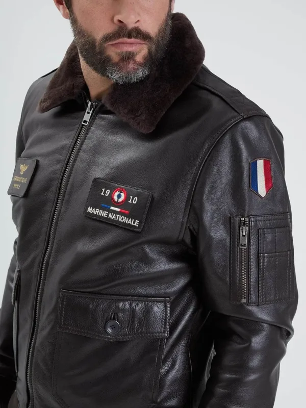 Blouson cuir aeronautique Daytona 73 11