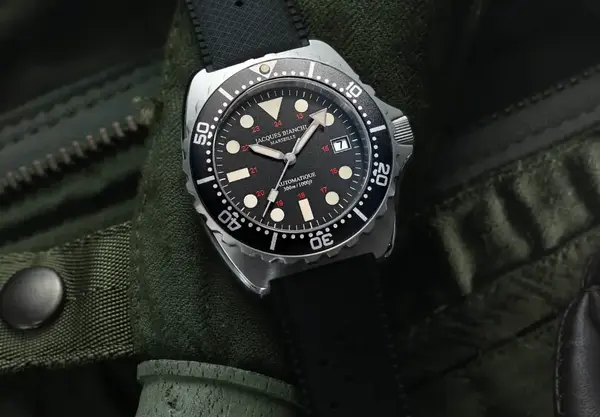 Montre Militaire Jacques Bianchi Marseille JB300 Noire 19