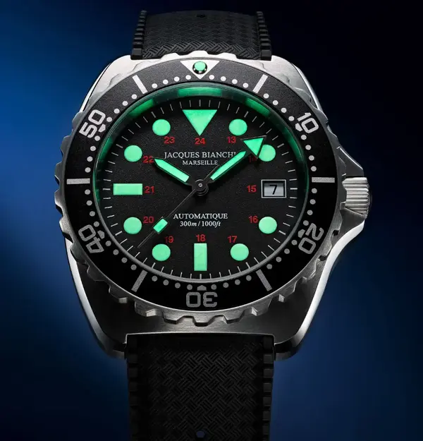 Montre Militaire Jacques Bianchi Marseille JB300 Noire 6