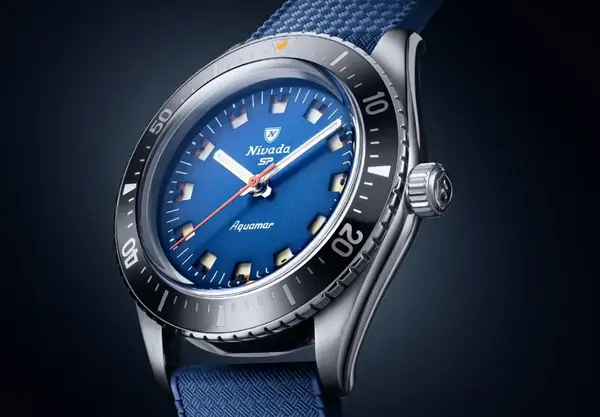 Montre Plongee Nivada Grenchen Aquamar Blue 23