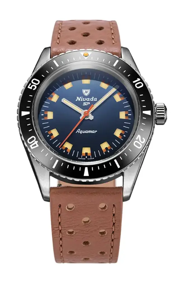 Montre Plongee Nivada Grenchen Aquamar Blue 3