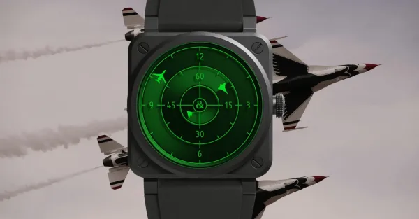Montre aviaiteur Bell Ross BR 03 Green Radar Ceramic 0