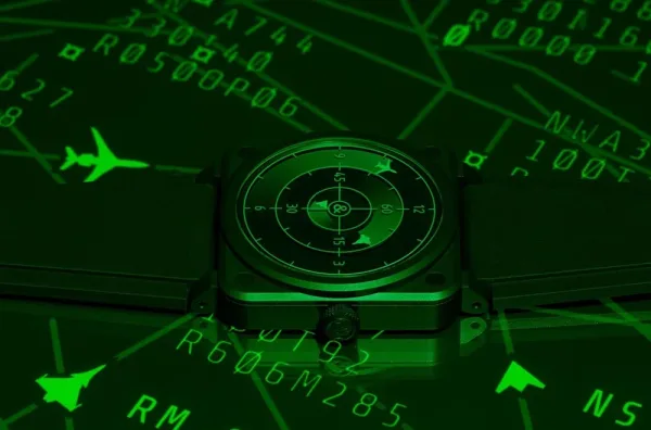 Montre aviaiteur Bell Ross BR 03 Green Radar Ceramic 2