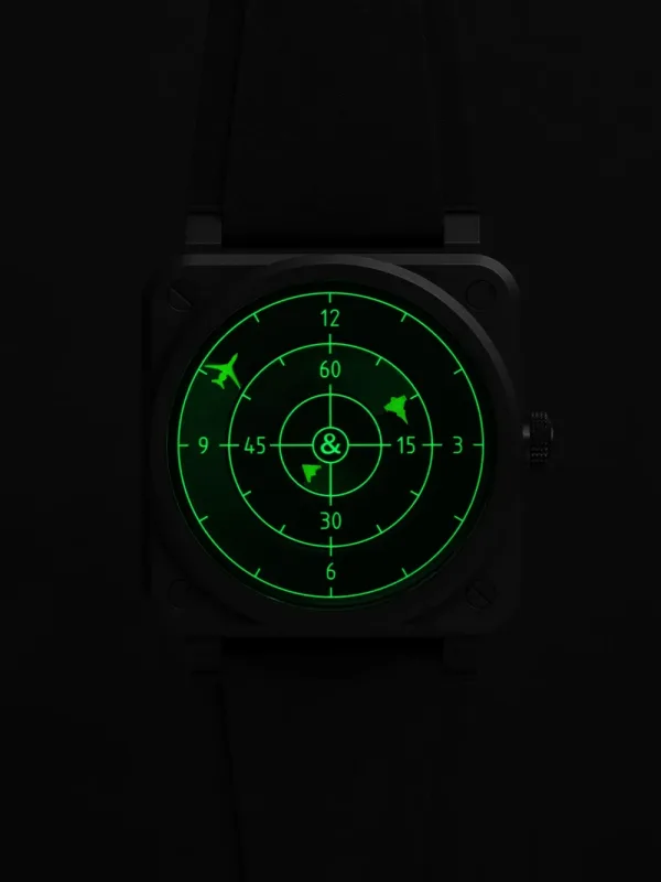 Montre aviaiteur Bell Ross BR 03 Green Radar Ceramic 4