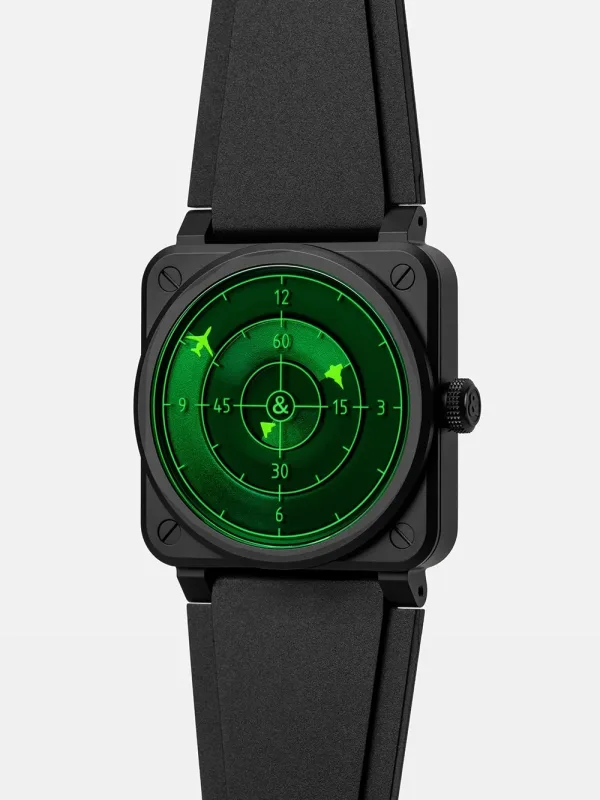 Montre aviaiteur Bell Ross BR 03 Green Radar Ceramic 6