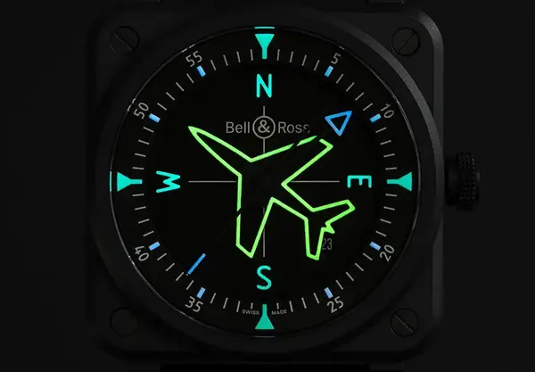 Montre aviateur Bell Ross BR 03 Gyrocompass 14