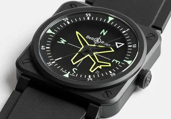 Montre aviateur Bell Ross BR 03 Gyrocompass 17