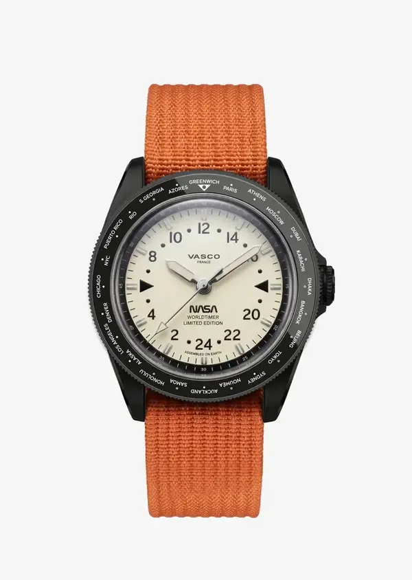 Montre aviateur Vasco NASA Worldtimer Steel 6