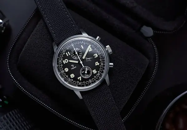 Montre aviateur Yema Flygraf Bi Compax AAE 16