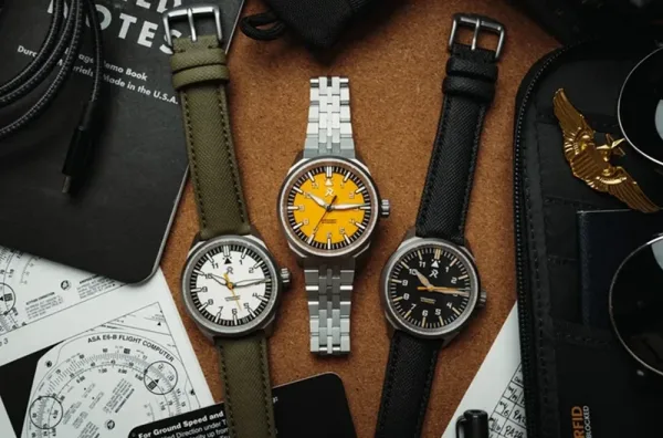 Montre aviation RZE Resolute Type A Medallion Yellow 1