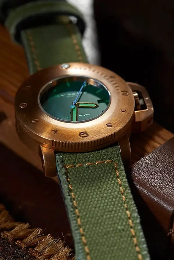 Montre de plongee BATISCAFO Green Dial Zero 45 11