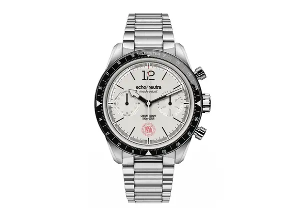Montre echoneutra 1956 chronographe blanc 14