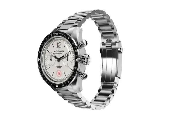 Montre echoneutra 1956 chronographe blanc 19