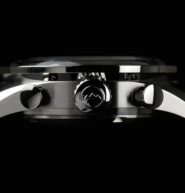 Montre echoneutra 1956 chronographe blanc 6