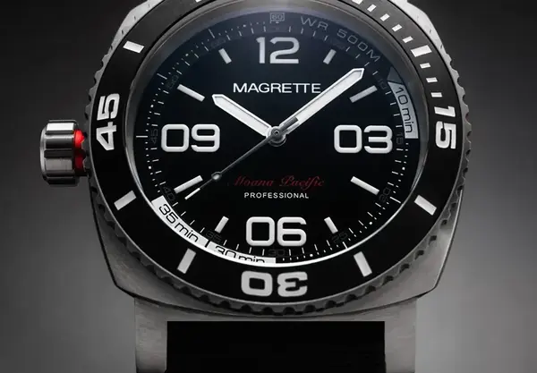 Montre plongee Magrette Moana Pacific Professional Titanium 18