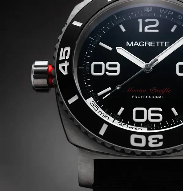Montre plongee Magrette Moana Pacific Professional Titanium 8