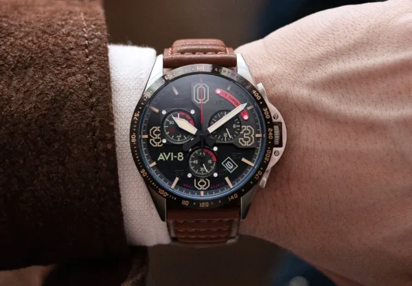 Montre aviateur avi 8 p 51 mustang blakeslee chronograph 17