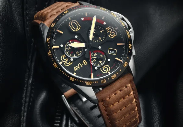 Montre aviateur avi 8 p 51 mustang blakeslee chronograph 21
