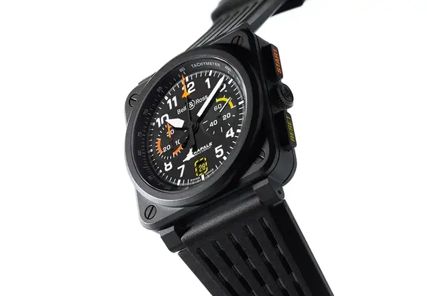 Montre aviateur bell ross br 03 chrono rafale solo display 21