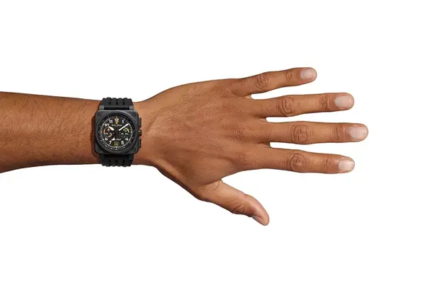 Montre aviateur bell ross br 03 chrono rafale solo display 27