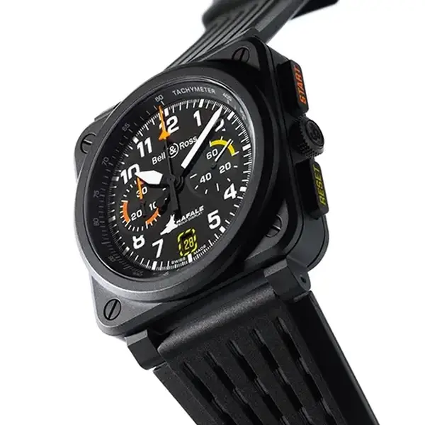 Montre aviateur bell ross br 03 chrono rafale solo display 6 Bis