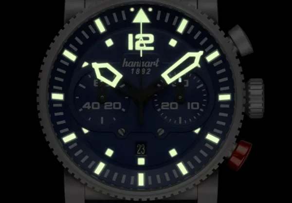 Montre aviateur hanhart primus pilot 28
