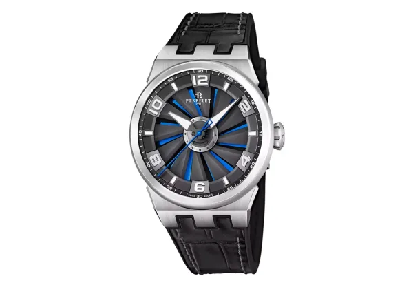 Montre aviateur perrelet turbine evo stainless steel a4062 17