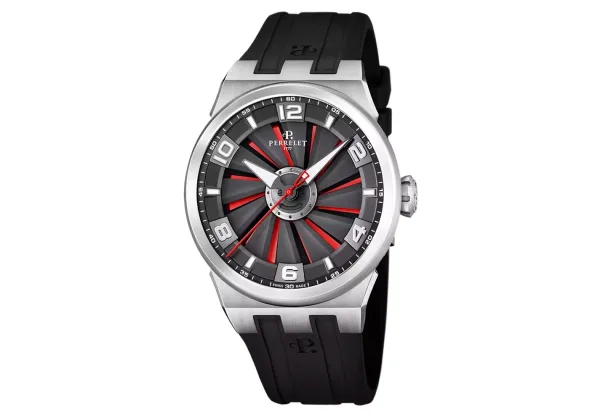 Montre aviateur perrelet turbine evo stainless steel a4062 19
