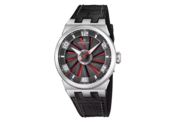 Montre aviateur perrelet turbine evo stainless steel a4062 22
