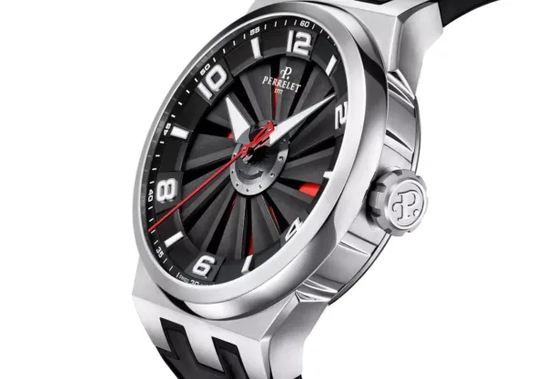 Montre aviateur perrelet turbine evo stainless steel a4062 24