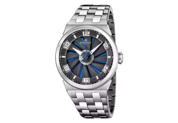 Montre aviateur perrelet turbine evo stainless steel a4062 25