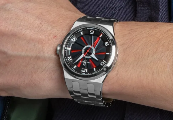 Montre aviateur perrelet turbine evo stainless steel a4062 30