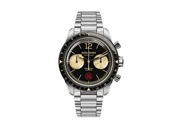 Montre echoneutra 1956 chronographe noir 13