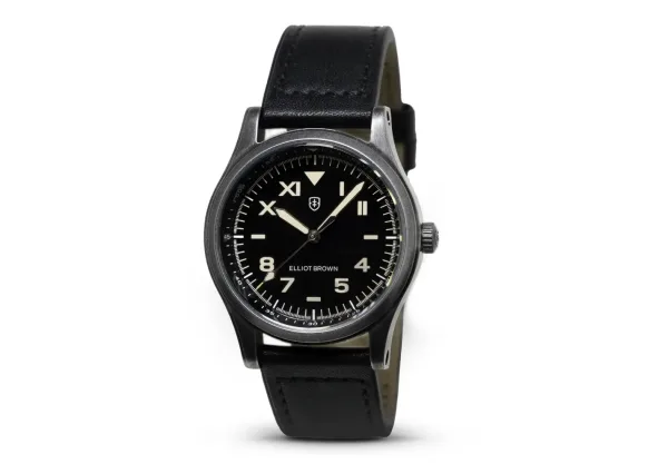 Montre militaire elliot brown arne cali noir 16