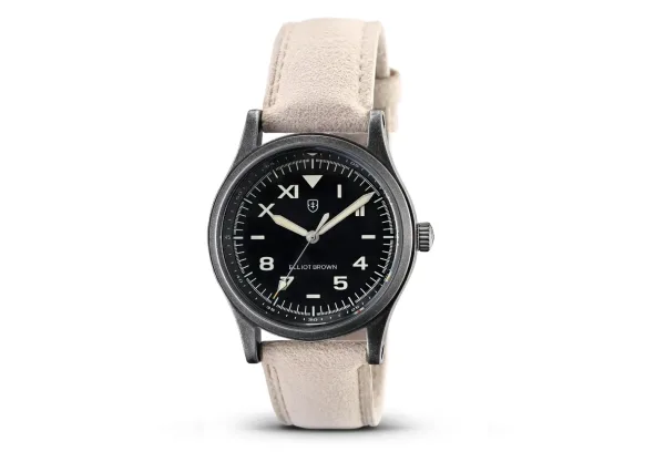 Montre militaire elliot brown arne cali noir 17