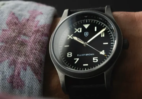 Montre militaire elliot brown arne cali noir 19