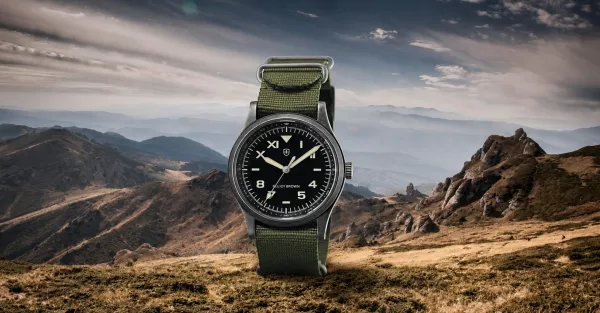 Montre militaire elliot brown arne cali noir 3