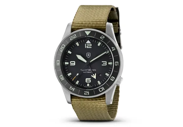 Montre militaire elliot brown holton auto gmt 25