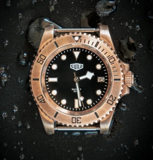 Montre plongee guild mark v bronze heritage diver 4