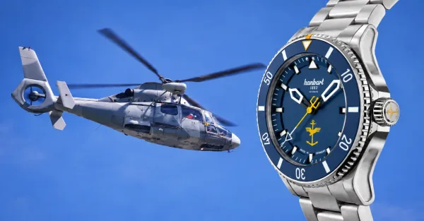 Montre plongee hanhart fly navy 13