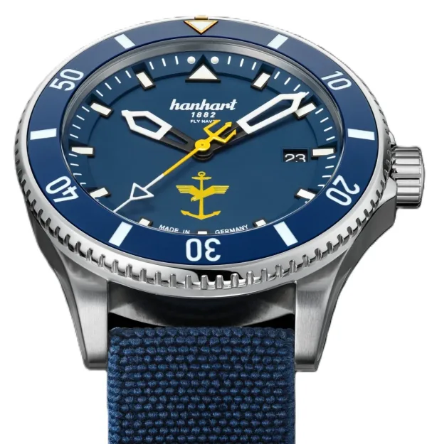 Montre plongee hanhart fly navy 15