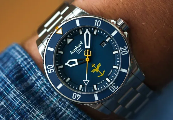 Montre plongee hanhart fly navy 17