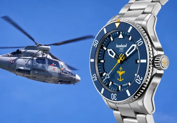 Montre plongee hanhart fly navy 33