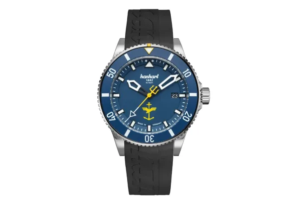 Montre plongee hanhart fly navy 34