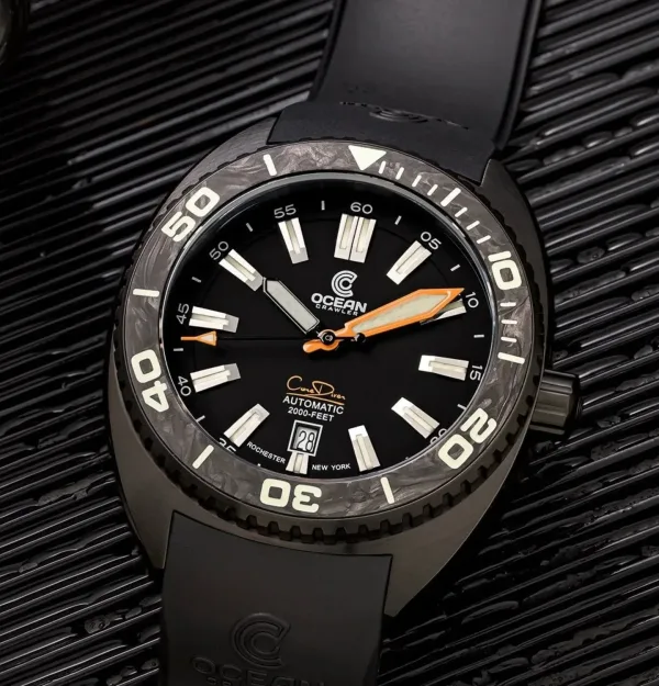 Montre plongee ocean crawler core diver black 10