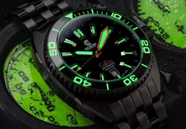 Montre plongee ocean crawler core diver black 20