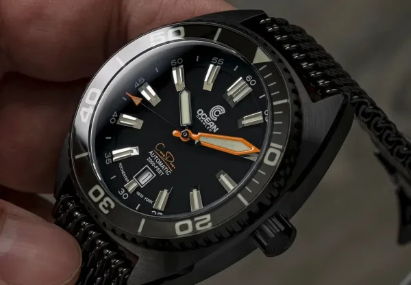 Montre plongee ocean crawler core diver black 21