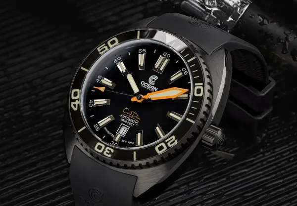 Montre plongee ocean crawler core diver black 23