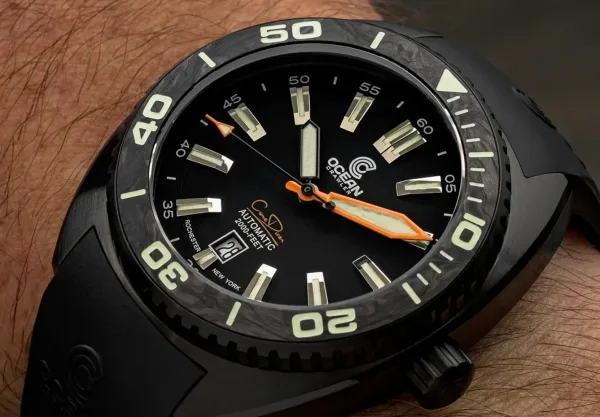 Montre plongee ocean crawler core diver black 28